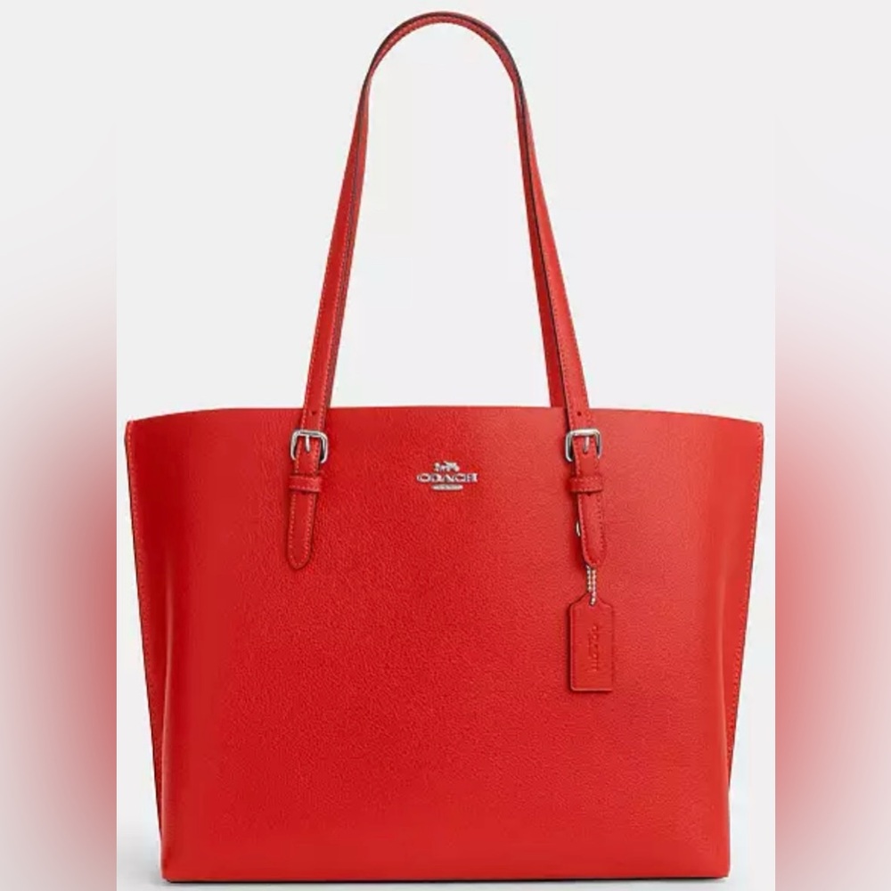 NWT.. Coach Mollie Tote Bag Miami Red..